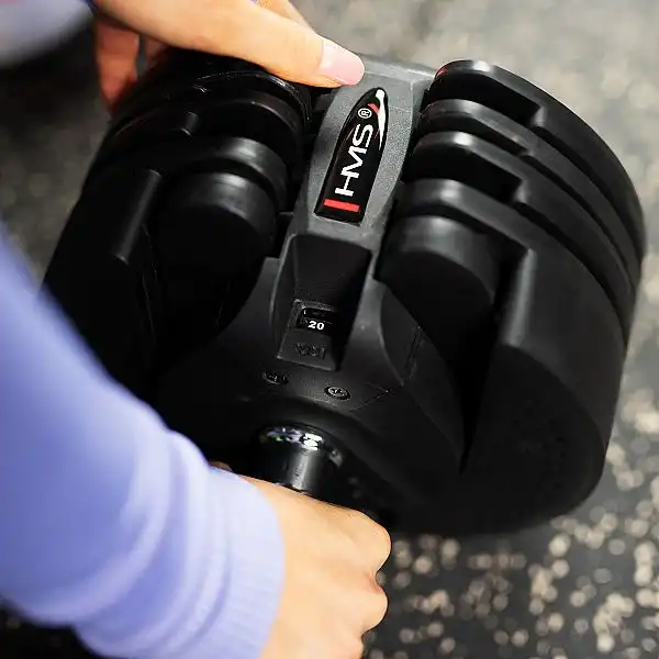 Гантель регульована зі зміною ваги HMS SR20 2.3-20кг