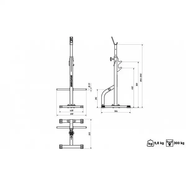 Лава і стійки під штангу Marbo Sport MS30