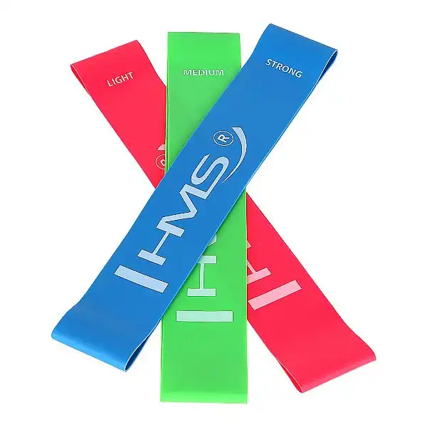 Набір резистивних стрічок на стегна 3в1 HMS SLIM SET GU04