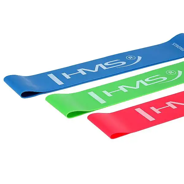 Набір резистивних стрічок на стегна 3в1 HMS SLIM SET GU04