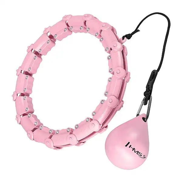 Хула-хуп з тягарцем PlusSize HMS HHW11 60-126 см, рожевий