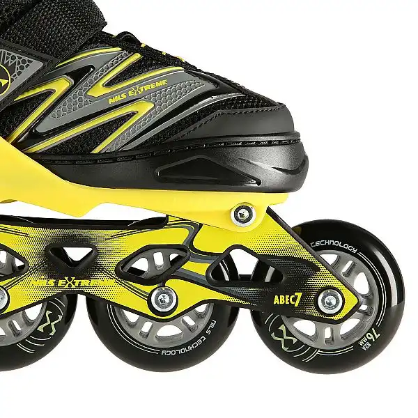 Роликові ковзани Nils Extreme NA11010 розм. S 31-34 чорно-жовтий