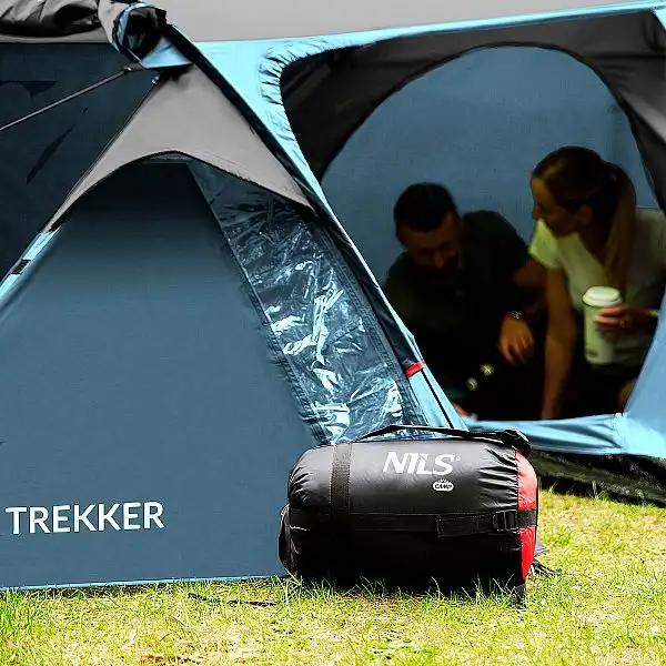 Туристичний намет Nils Camp NC6012 Trekker синій-сірий