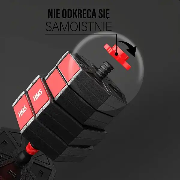Гантелі розбірні 40кг з функцією штанги HMS SGC40