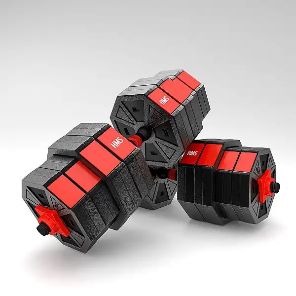 Гантелі розбірні 40кг з функцією штанги HMS SGC40