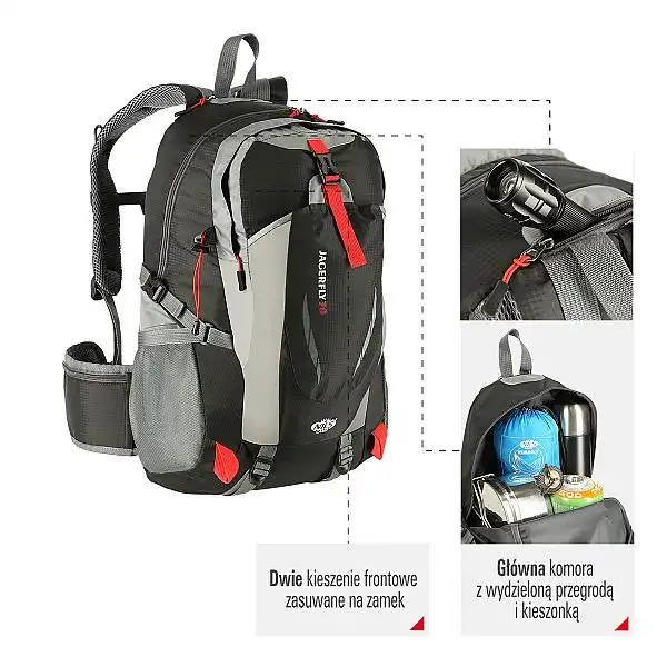 Рюкзак туристичний Nils Camp Jagerfly CBT7156 чорний