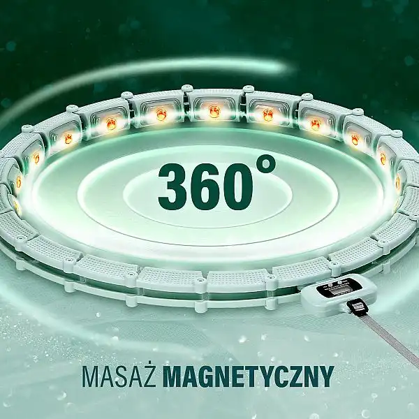 Хула-хуп з магнітами, обважнювачем та лічильником HMS HHM14 зелений