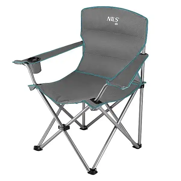 Крісло туристичне розкладне Nils Camp NC3079 сірий/зелений