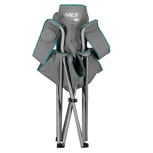Крісло туристичне розкладне Nils Camp NC3079 сірий/зелений