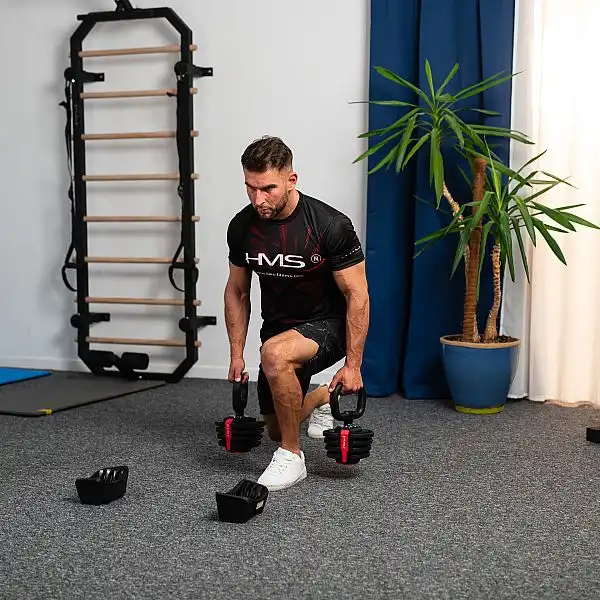 Набірна штанга + гантелі 2шт + гирі 2шт HMS SGR18 PRO SET 3IN1 41кг
