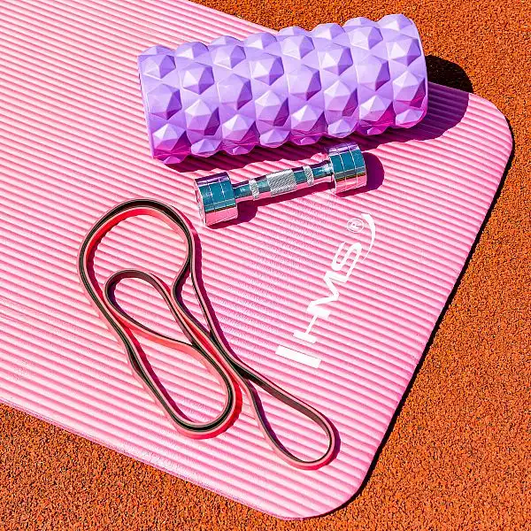 Массажный ролик HMS FS107 фиолетовый 31.5см