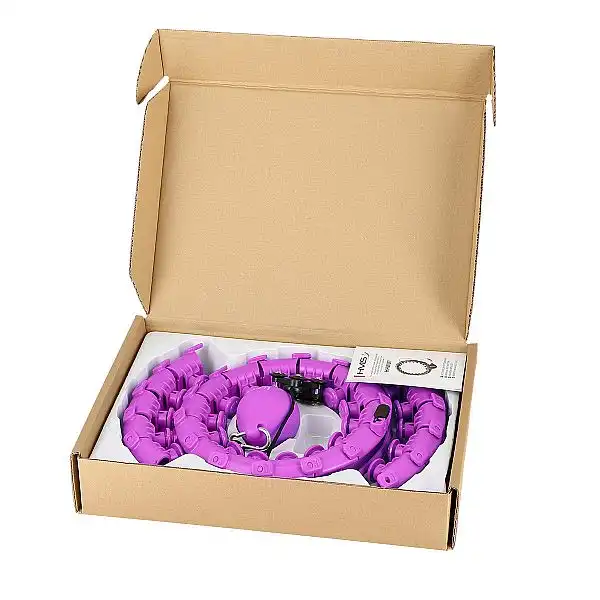 Хула-хуп з обважнювачем HMS HHW12 Plus Size, 48-125см, фіолетовий