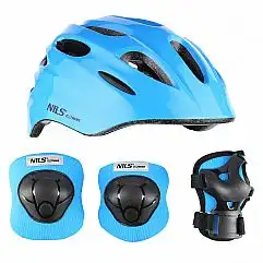 Захисний шолом з набіром захисту Nils Extreme розм. XS MTW01+H210, синій