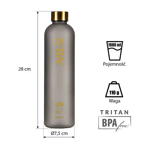 Тританова пляшка для води Nils Camp NCD61 сіра