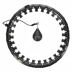 Хула-хуп з обважнювачем HMS HHW12 Plus Size, 48-125см, чорний