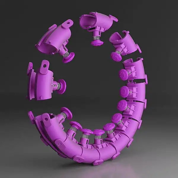Хула-хуп з тягарцем HMS Set HHW12, фіолетовий
