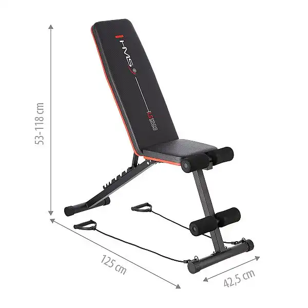 Тренажерная лава регулируемая с эспандерами HMS LS1203