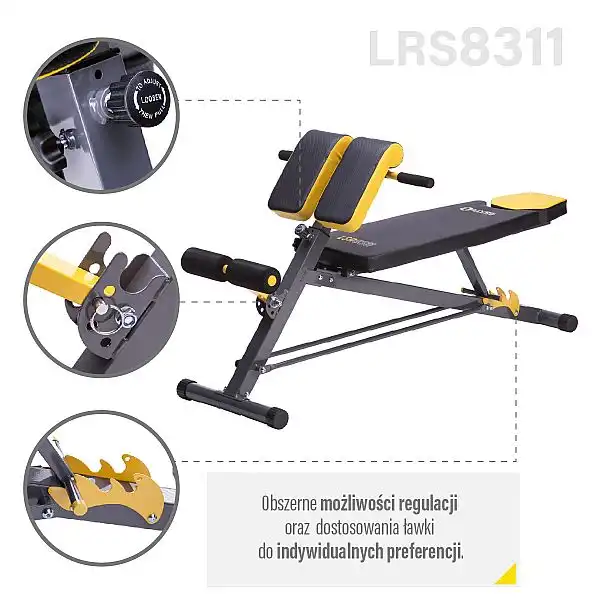 HMS Premium LSR8311 - багатофункційна лава для жиму 3в1