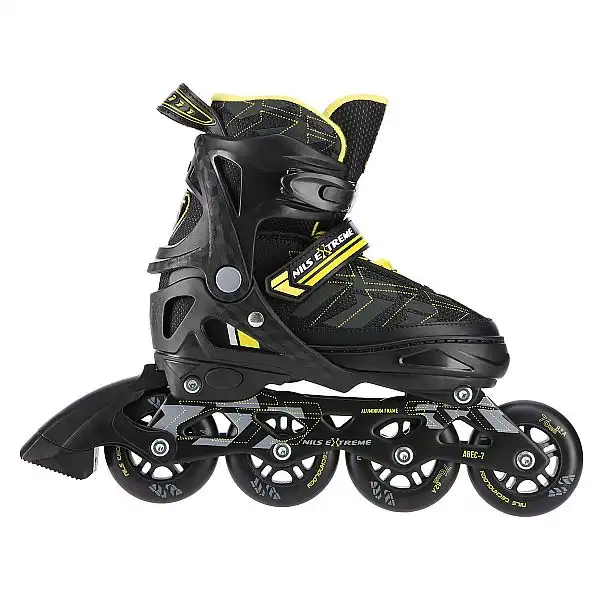 Роликові ковзани Nils Extreme NA11002 розм. S 31-34 чорно-жовтий