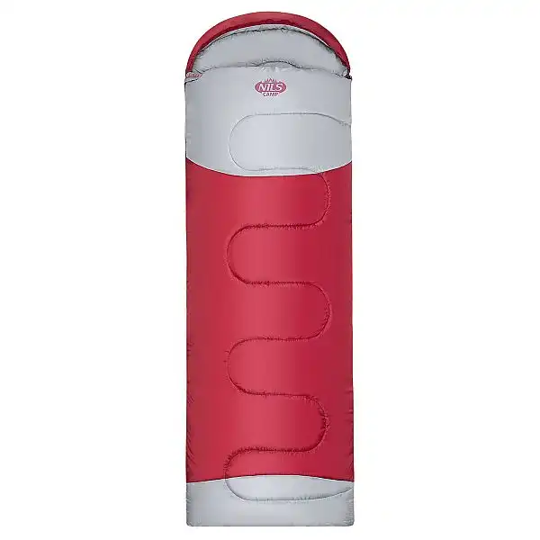 Спальний мішок Nils Camp NC2008 розм. L бордовий-сірий