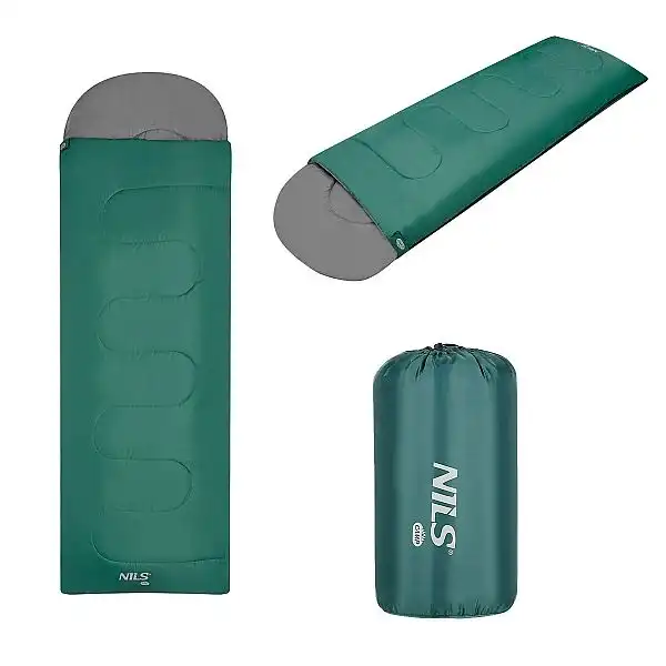 Спальний мішок Nils Camp NC2105 розм. M зелений-сірий