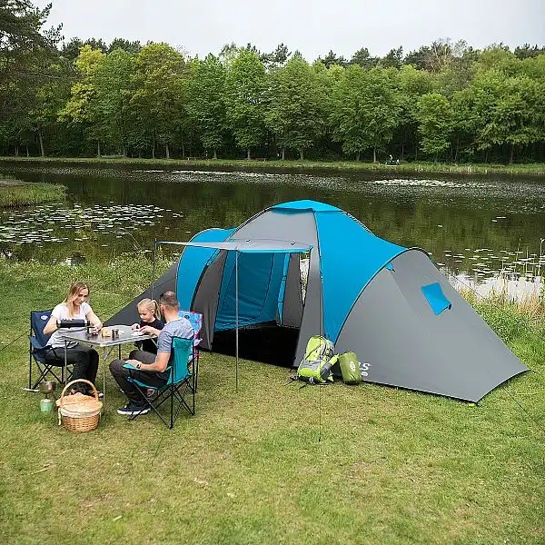 Туристичний намет Nils Camp NC6031 Highland синій-сірий