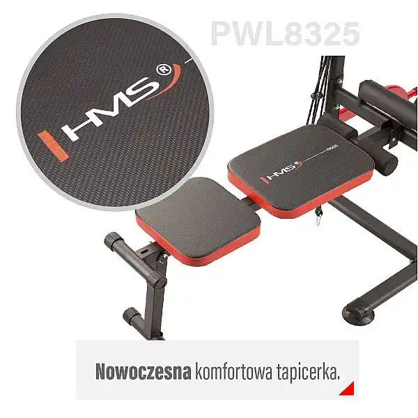 Комбінований тренажер з лавою та штангою HMS PWL8325