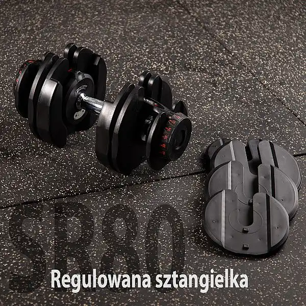 Гантель регульована зі зміною ваги HMS SR80 3.9–37.4кг