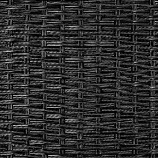 Садові меблі Малага чорний 6+4+1 з чохлом