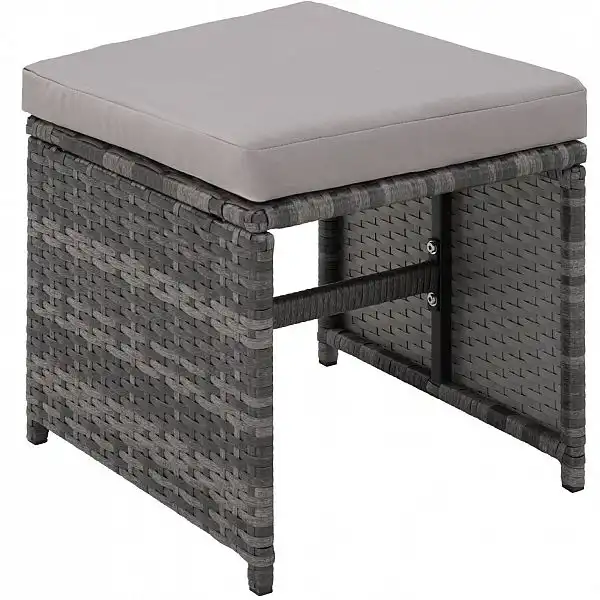 Садові меблі Малага сірий 6+4+1 з чохлом