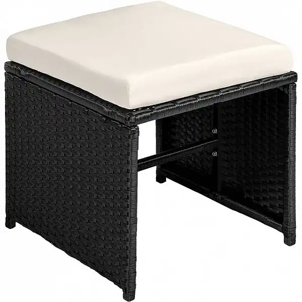 Садові меблі Technorattan Bilbao з чохлом чорний