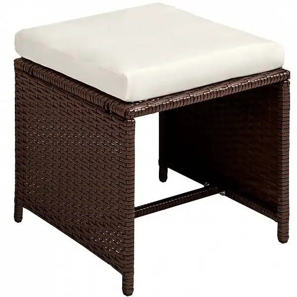 Садові меблі Polirattan Palma 8+4+1 з чохлом чорно-коричневий