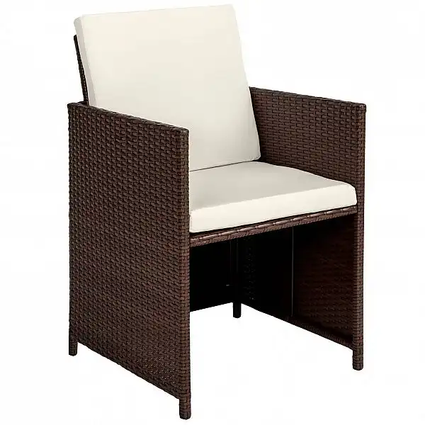 Садові меблі Polirattan Palma 8+4+1 з чохлом чорно-коричневий