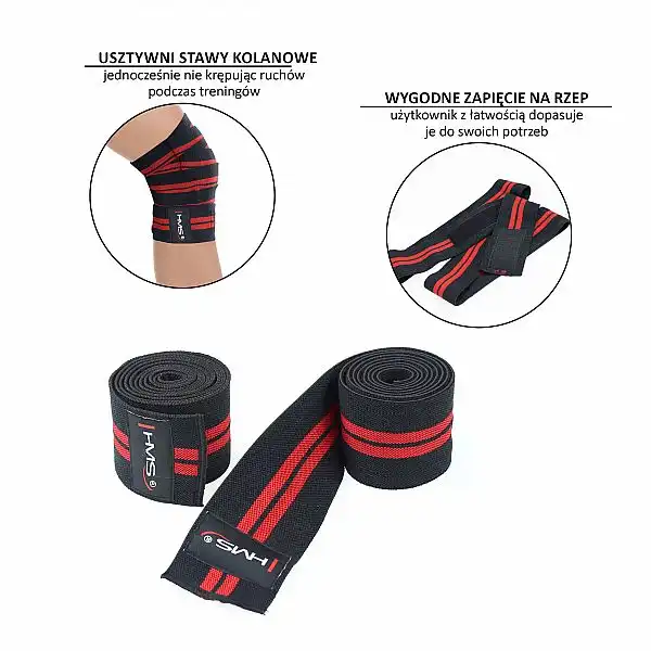 Бандажний бинт на коліно 2шт HMS OKX01 1.5м