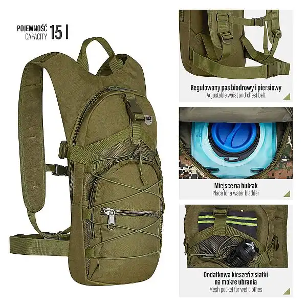 Рюкзак тактичний Nils Camp Crab NC1732 зелений