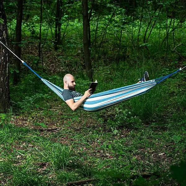 Гамак Nils NC9003 синьо-білий