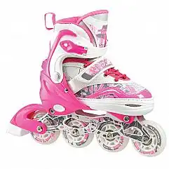 Роликові ковзани 2в1 Nils Extreme NF10927A розм. S 31-34 темно-рожевий
