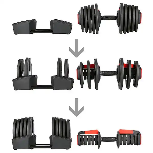 Наборная штанга+гантель HMS SGR40 PRO SET 2IN1 43.5кг