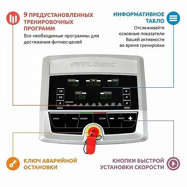Бігова доріжка FitLogic Journey T140 (YK-ET1403)