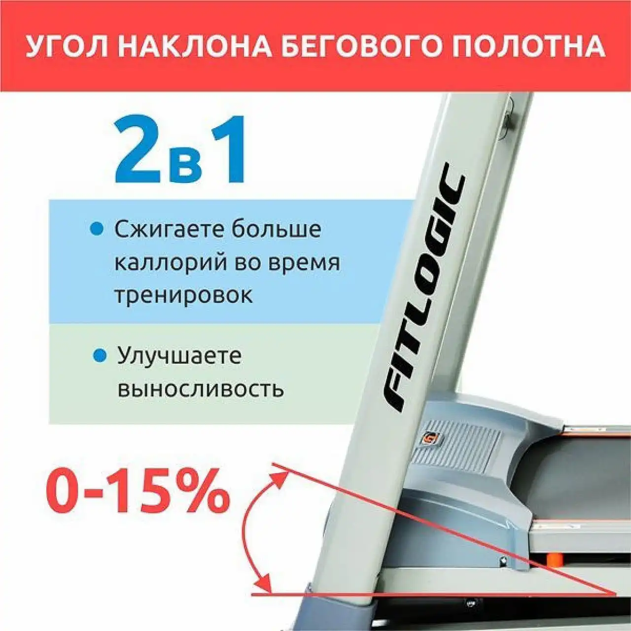 Бігова доріжка FitLogic T15