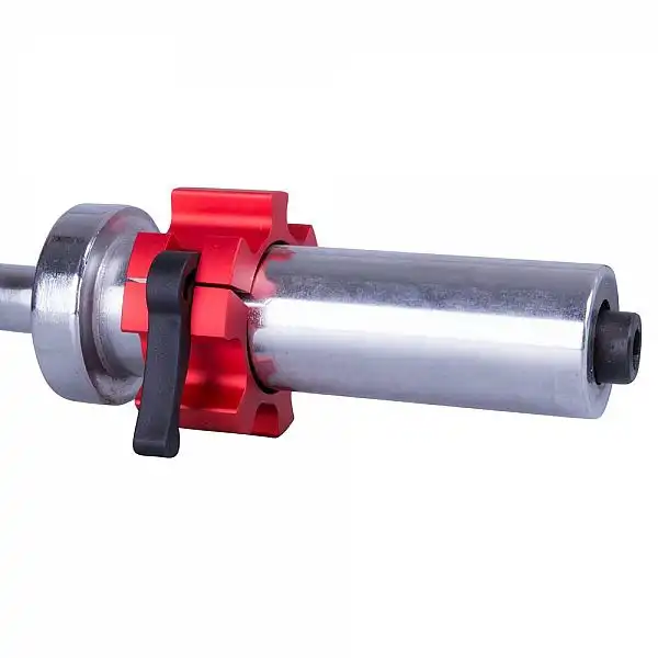 Олимпийский алюминиевый зажим для грифа inSPORTline CL-21, 50мм красный