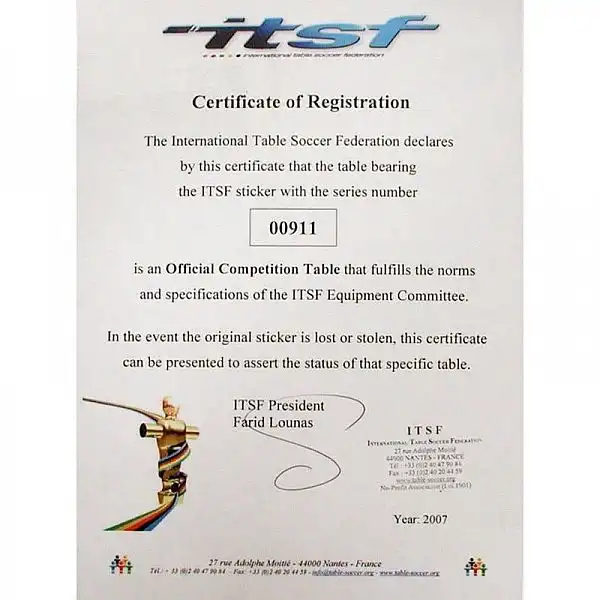 Настільний футбол Garlando World Champion ITSF