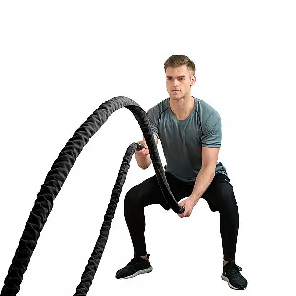Канат тренировочный InSPORTline WaveRope 9м