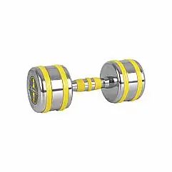 Хромована гантель inSPORTline Yellsteel 10 кг