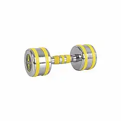 Хромована гантель inSPORTline Yellsteel 7 кг