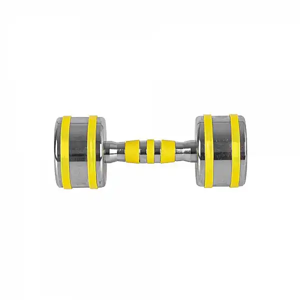 Хромована гантель inSPORTline Yellsteel 7 кг