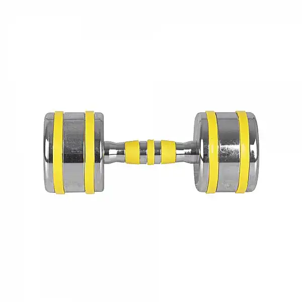 Хромована гантель inSPORTline Yellsteel 10 кг