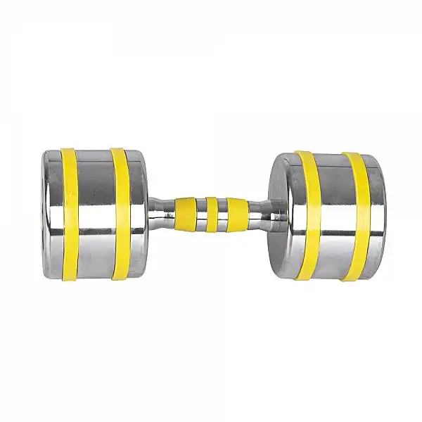 Хромована гантель inSPORTline Yellsteel 12 кг