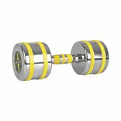 Хромована гантель inSPORTline Yellsteel 14 кг