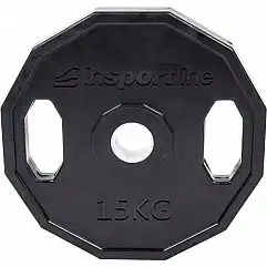 Олімпійський диск гумовий inSPORTline Ruberton 15кг